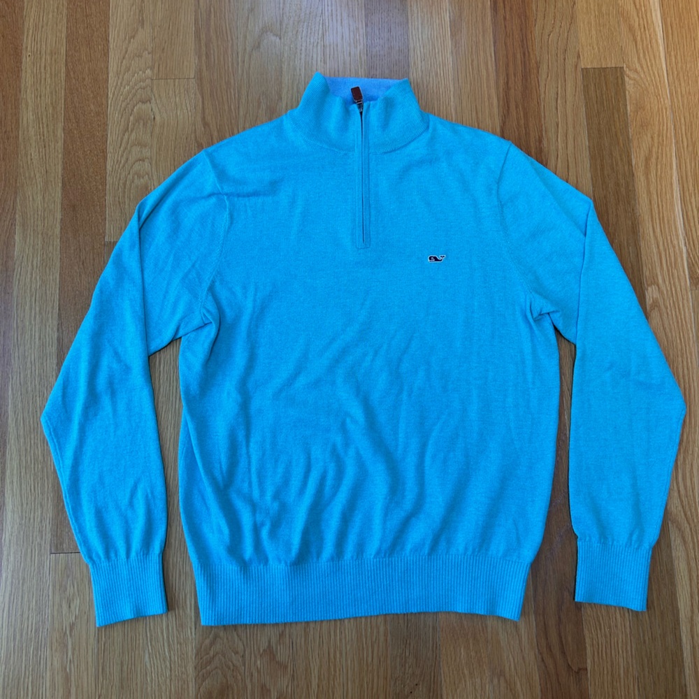 Vineyard Vines Mens Quarter Zip Sweater